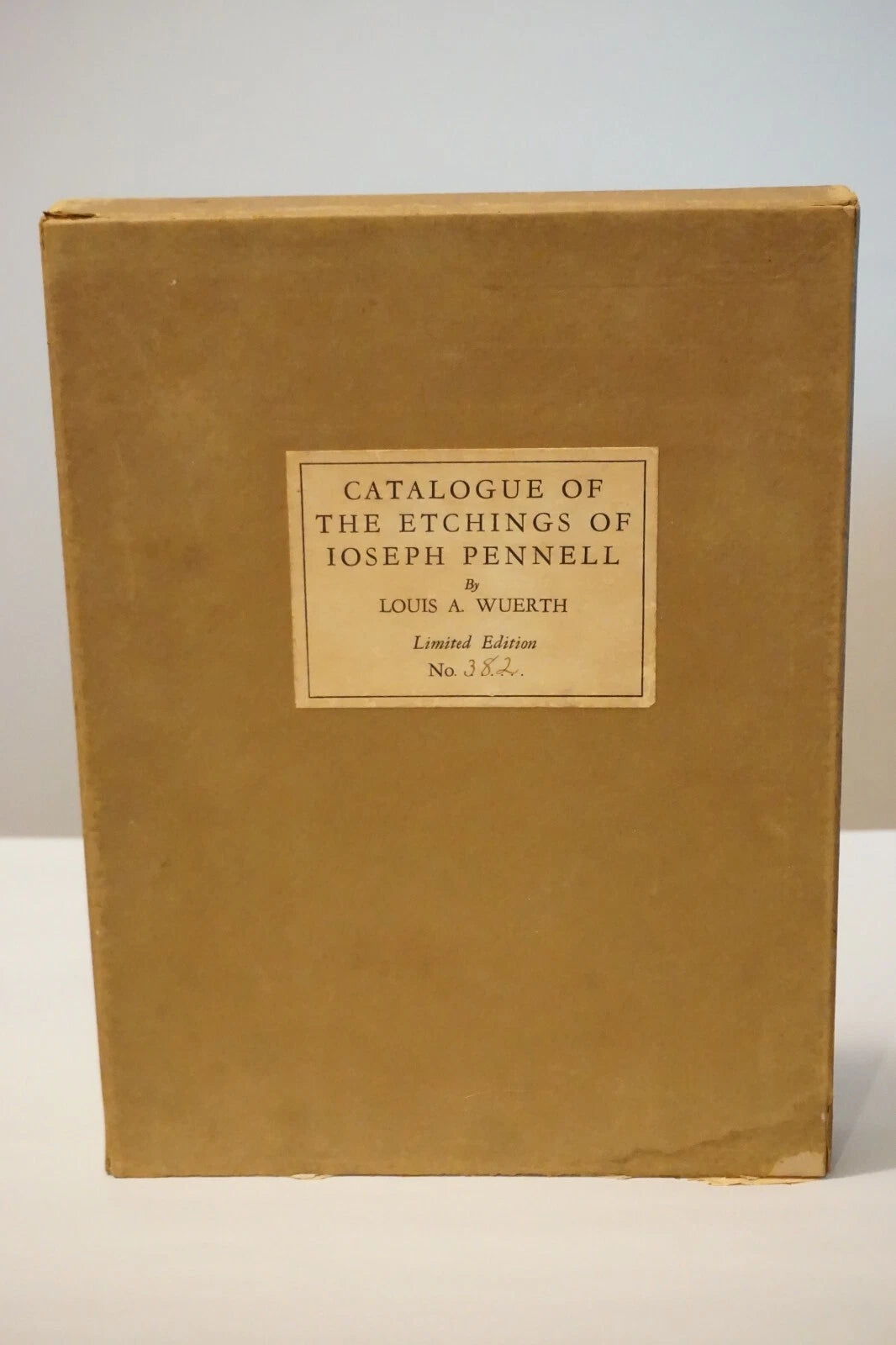 Catalogue of The Etchings of Joseph Pennell by Louis Wuerth 1928