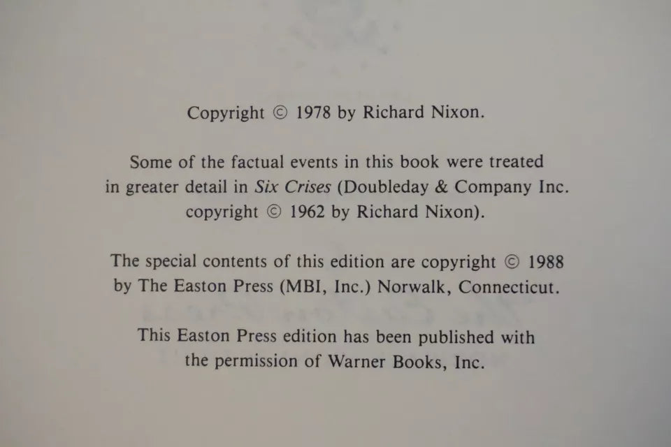 The Memoirs of Richard Nixon 1988 - Signed Easton Press Edition