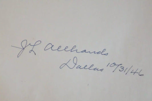 Boll Weevil: Trinity & Brazos Valley Railway by J. L. Allhands 1946 - Signed Limited Edition