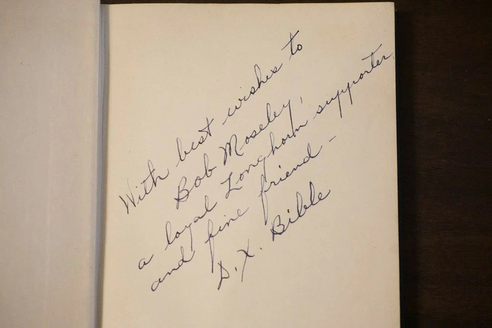 Dana X Bible signed Championship Football 1947- Signed 1st Edition