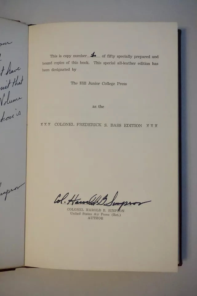 The Marshall Guards by Harold B. Simpson 1967 - Signed Limited Edition 1 of 50