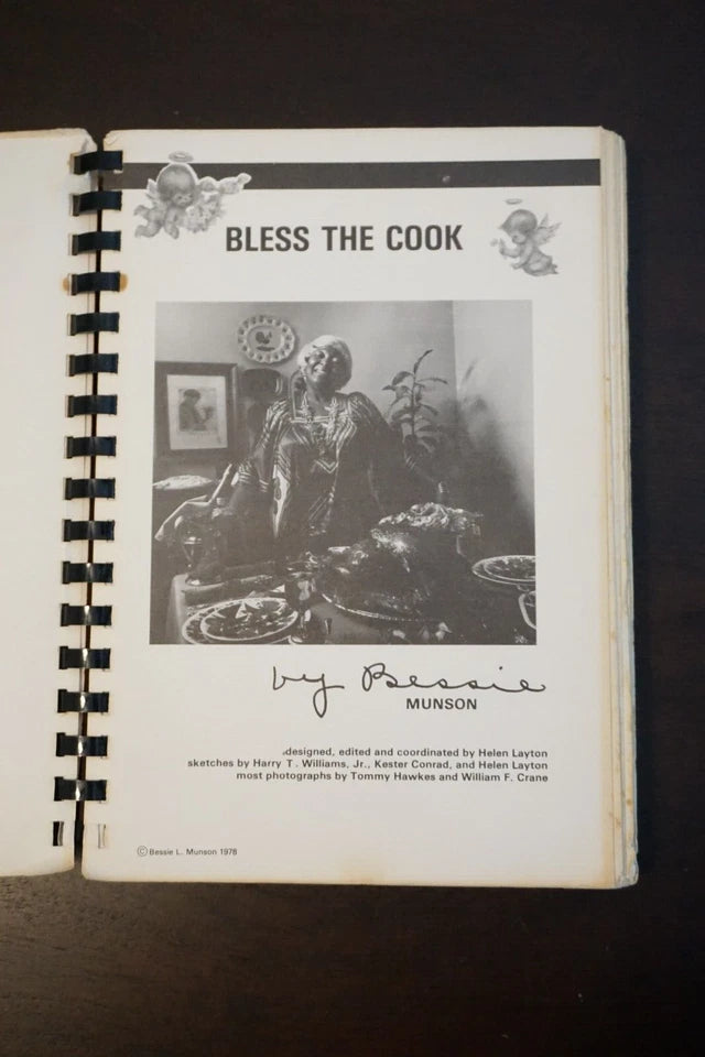 Bless the Cook by Bessie L. Munson 1978 - Signed 1st Edition