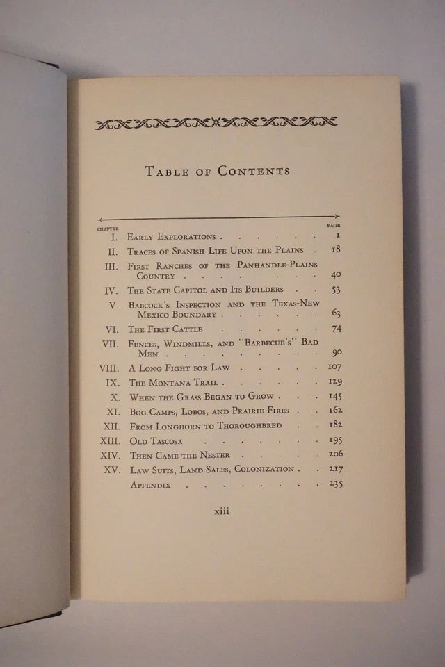 The XIT Ranch of Texas by J. Evetts Haley 1929