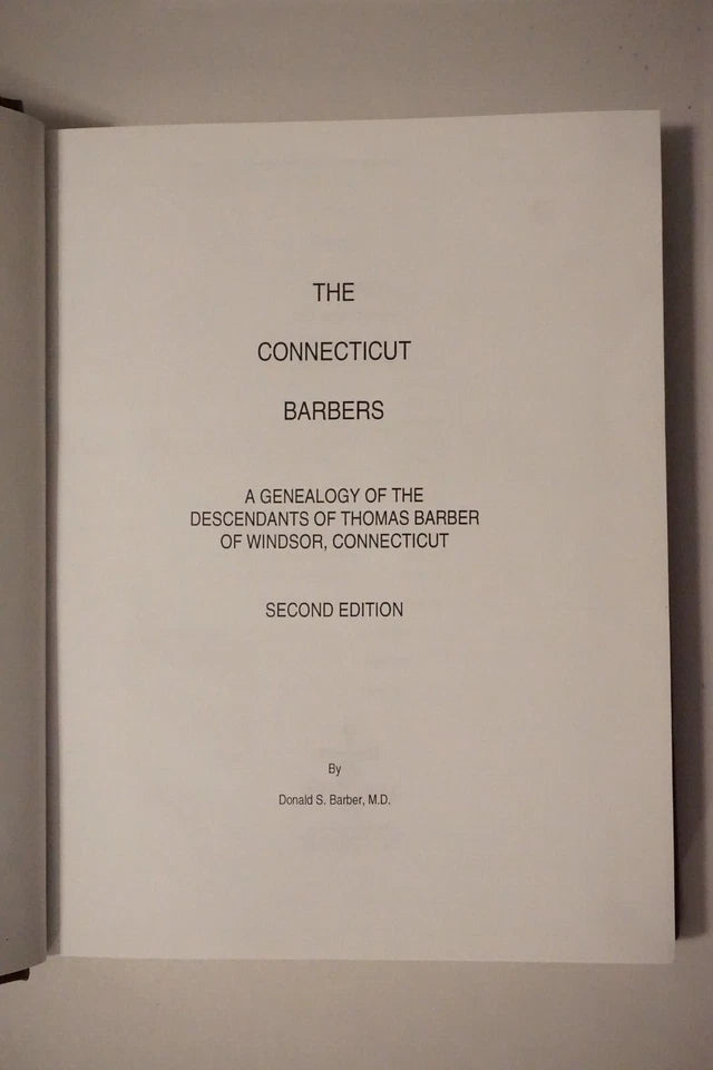 The Connecticut Barbers by Donald S. Barber 2001