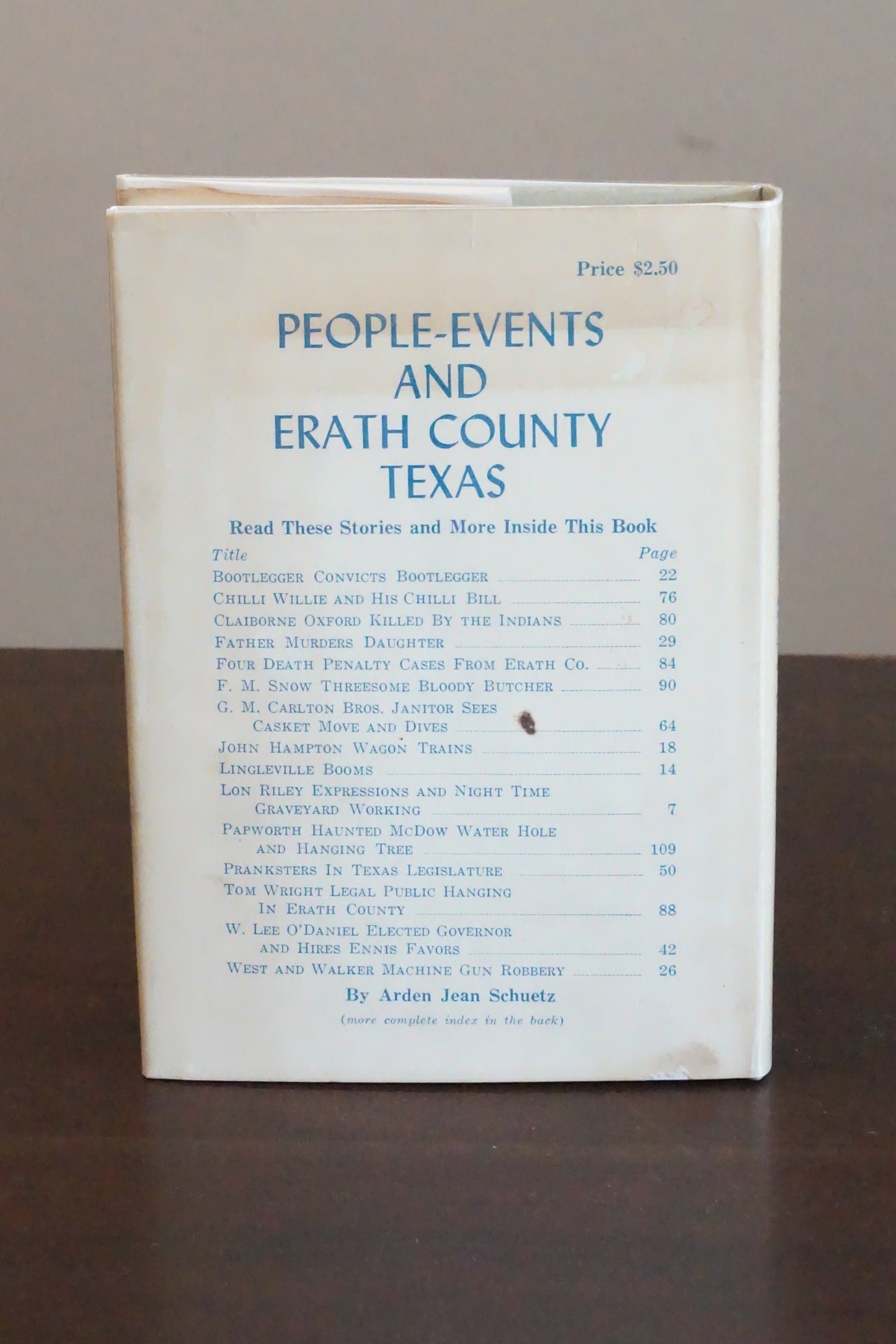 People-Events and Erath County, Texas by Arden Jean Schuetz 1970