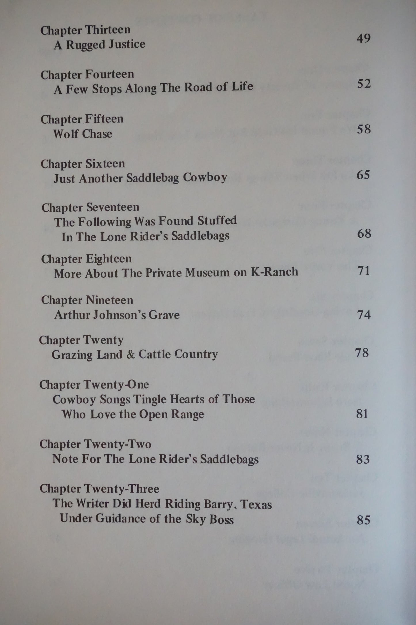 Memories From A Cowboy's Saddlebags by H. Bryant Prather