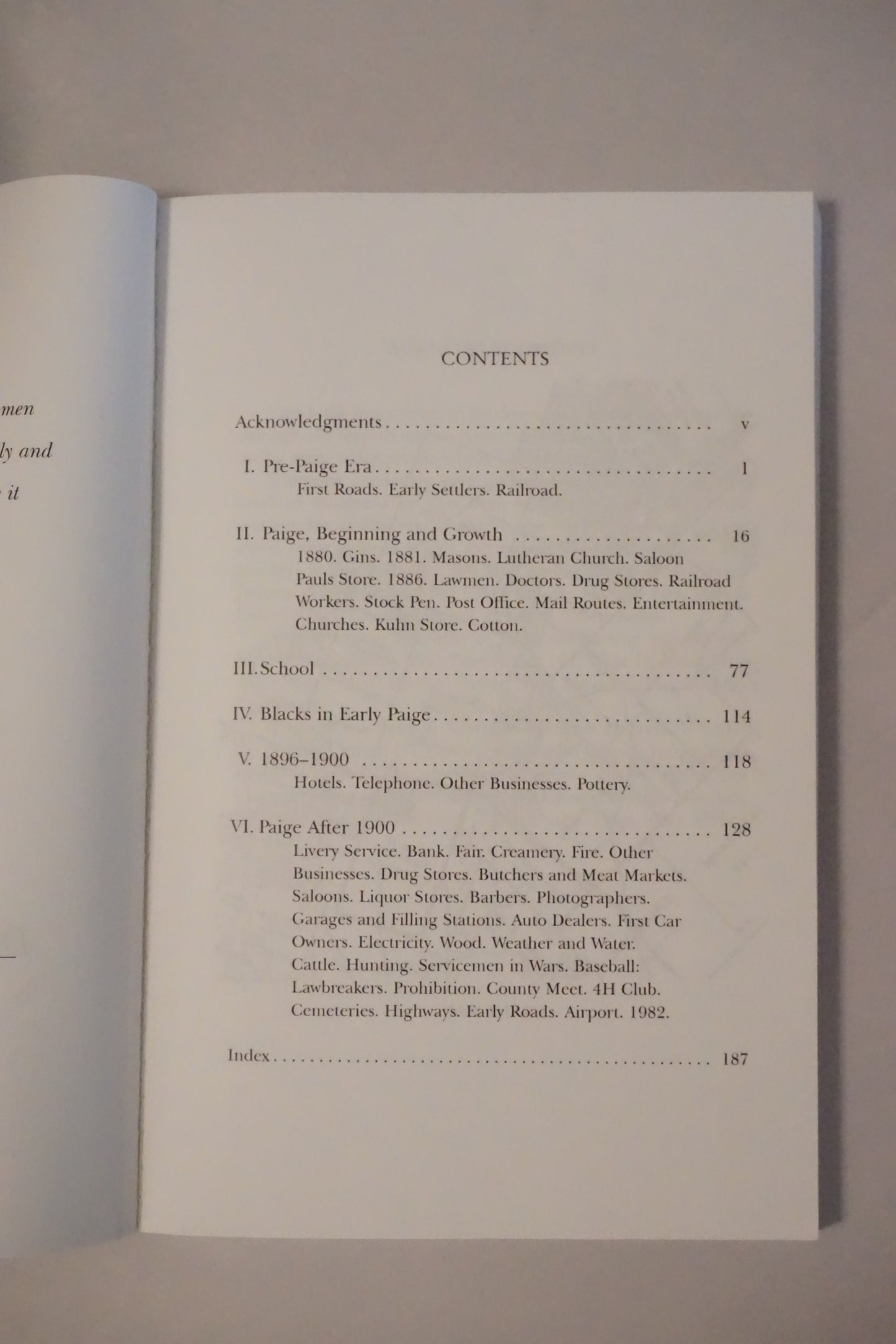 The History of Paige, Texas and Vicinity by Doris Goerner Laake 2009