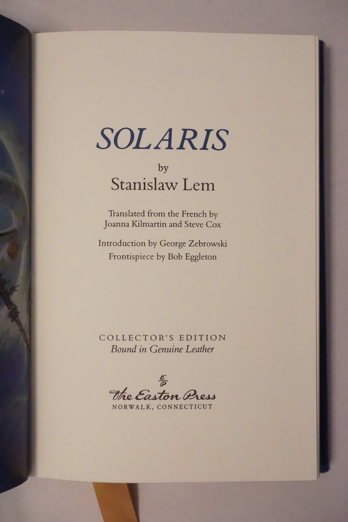 Solaris by Stanislaw Lem 2008 - Easton Press