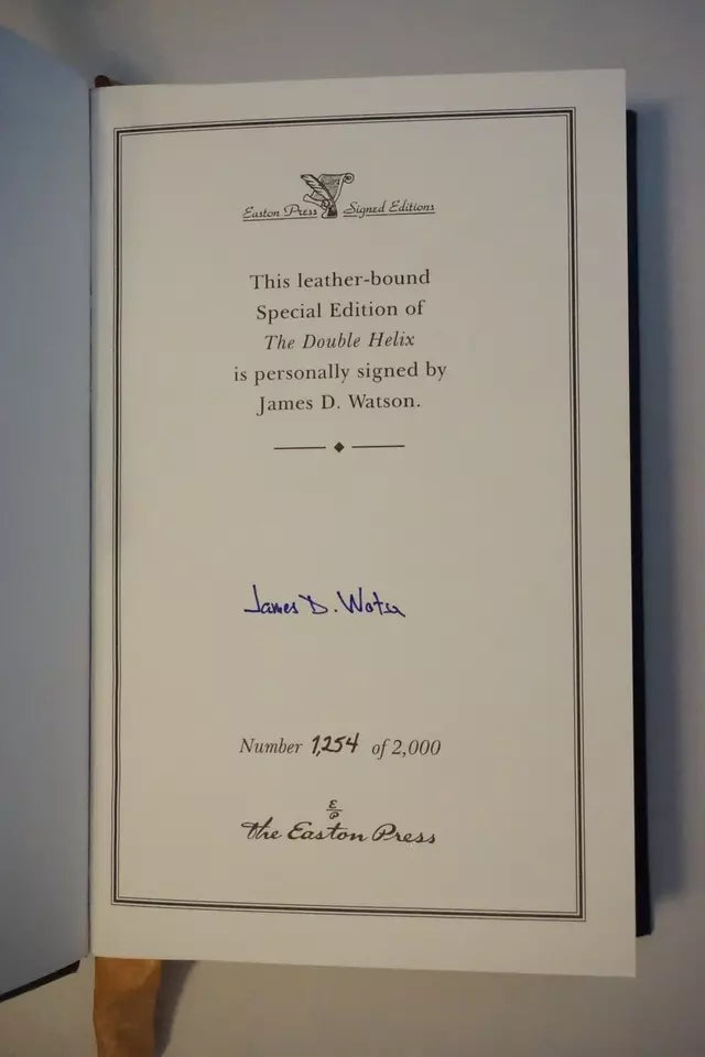 The Double Helix by James D. Watson 1998 - Signed Limited Edition Easton Press