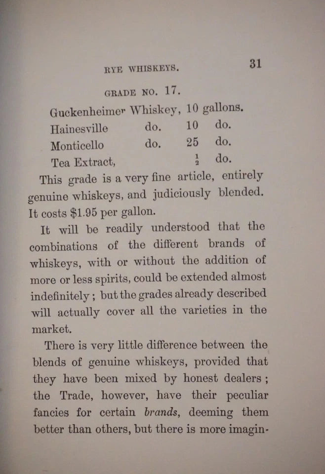 The Art of Blending and Compounding Liquors and Wines by Joseph Fleischman 1885