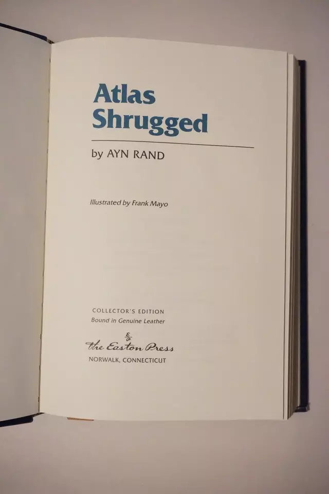 Atlas Shrugged - Volumes 1 and 2 by Ayn Rand 2000 - Easton Press