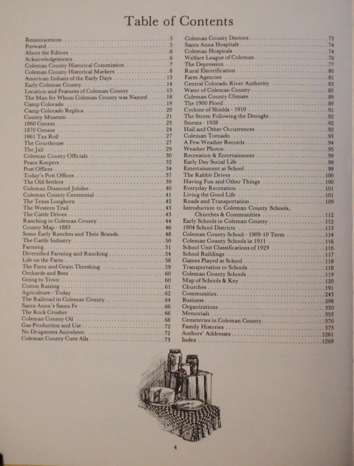 A History of Coleman County, Texas Volumes 1 and 2 - 1985
