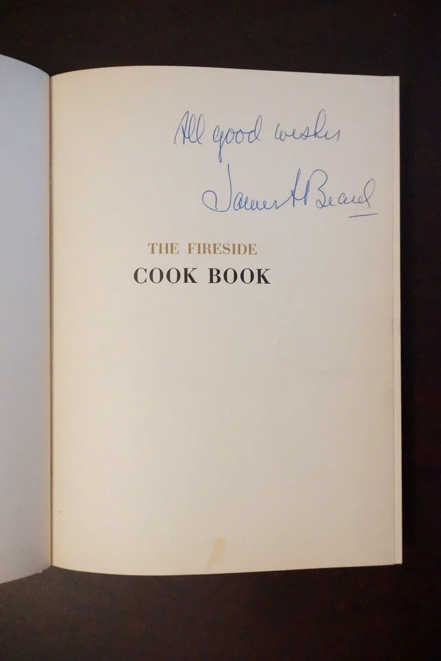 The Fireside Cookbook by James Beard 1949 - Signed