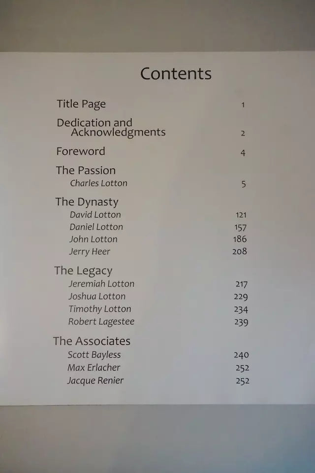 Lotton Glass - The Legacy Signed by Charles Lotton