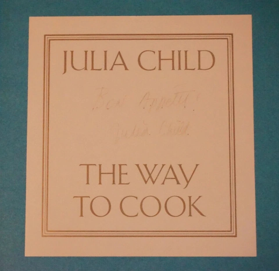 Mastering The Art of French Cooking by Julia Child 1961 - Signed BCE