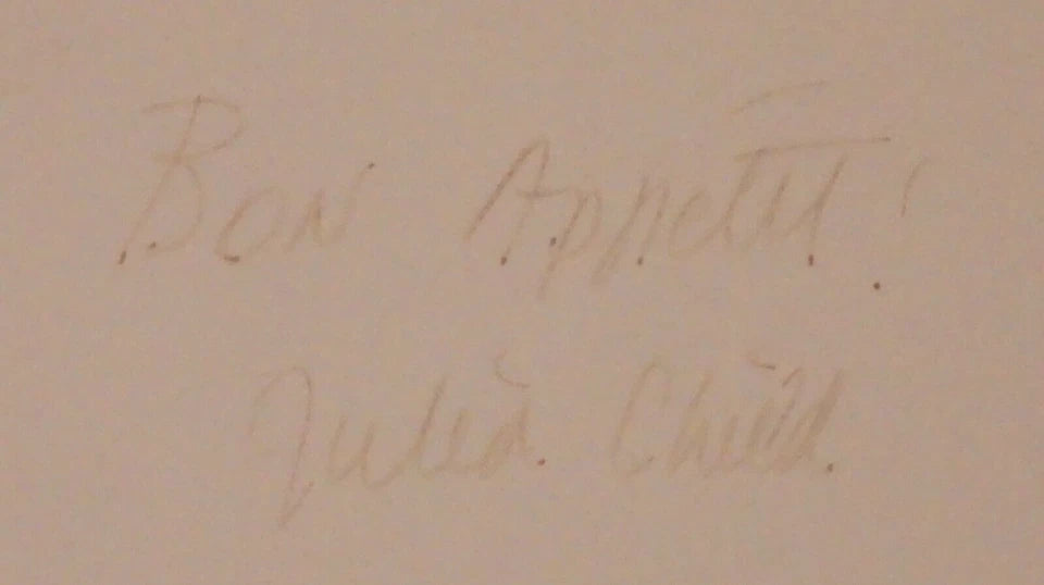Mastering The Art of French Cooking by Julia Child 1961 - Signed BCE
