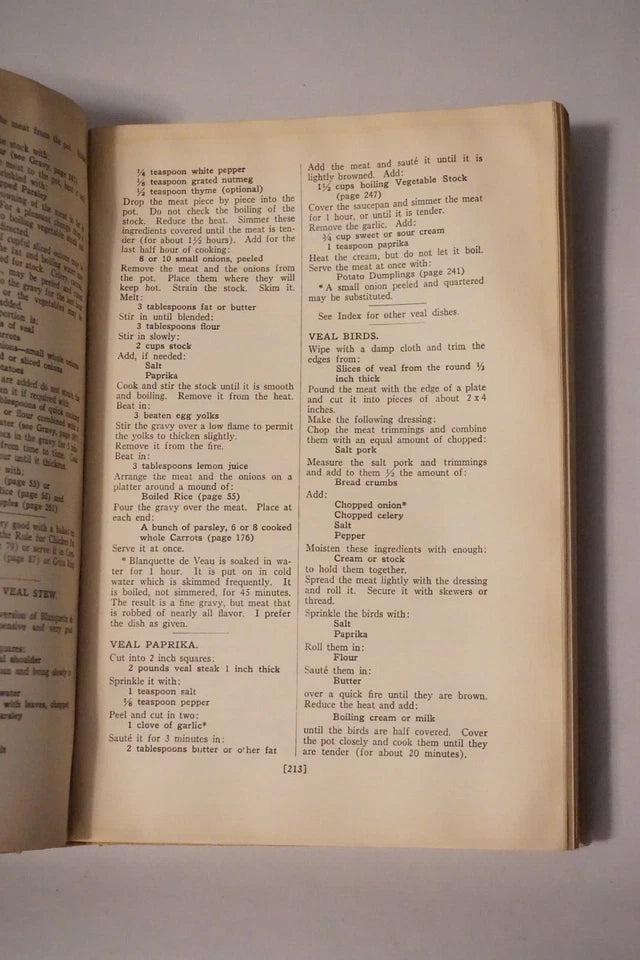 The Joy of Cooking by Irma S. Rombauer 1936 - Second Edition Third Printing