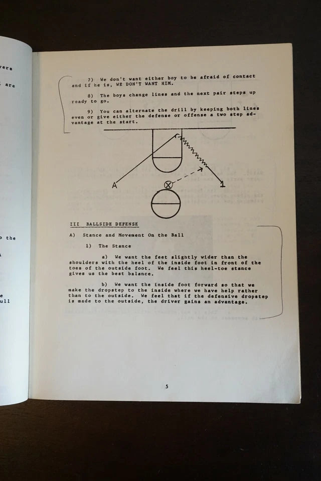 Bobby Knight's Let's Play Defense Playbook 1968 - Staplebound