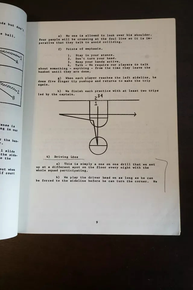Bobby Knight's Let's Play Defense Playbook 1968 - Staplebound