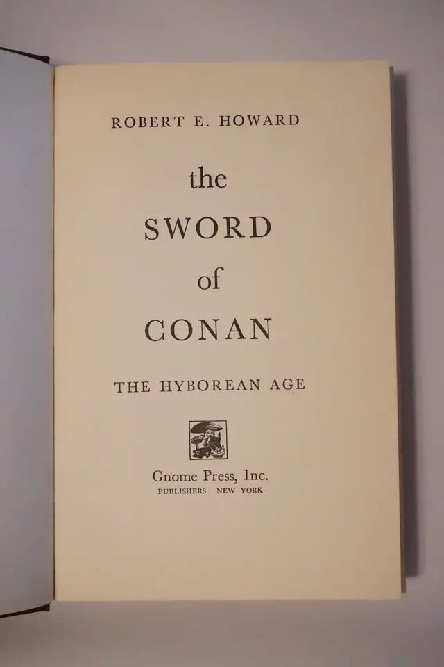 Collection of Five Gnome Press Conan The Barbarian by Robert E. Howard