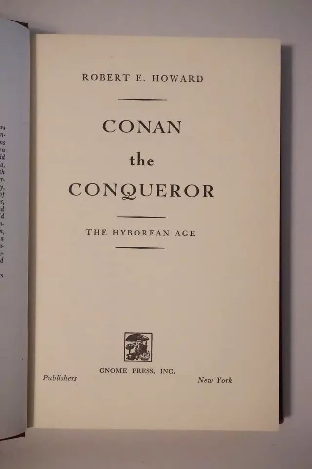 Collection of Five Gnome Press Conan The Barbarian by Robert E. Howard