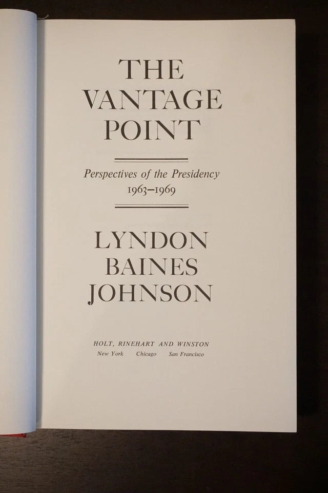 The Vantage Point by Lyndon Baines Johnson 1971 - Signed 1st Edition