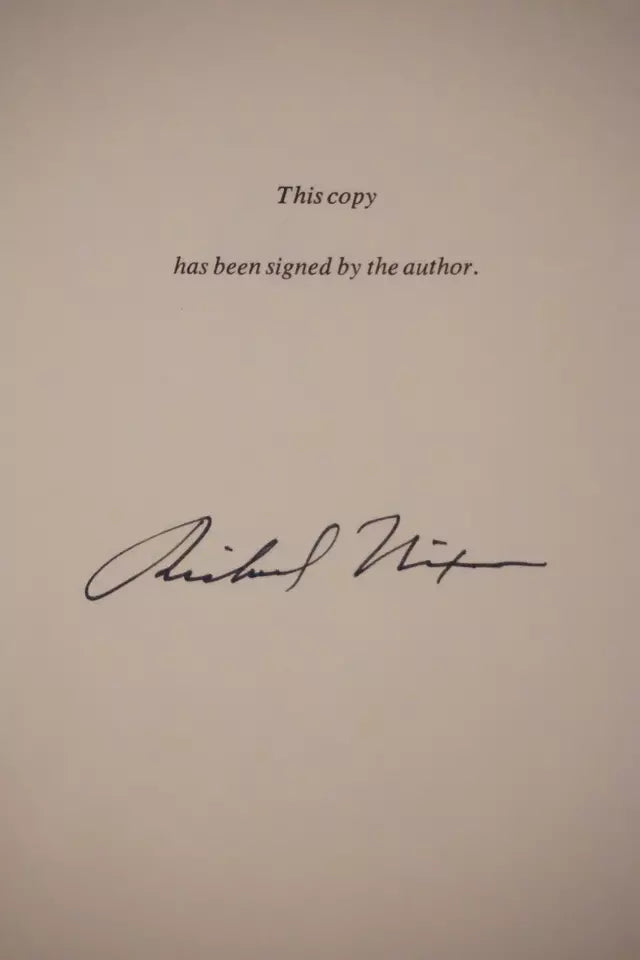 The Memoirs of Richard Nixon 1978 - Signed