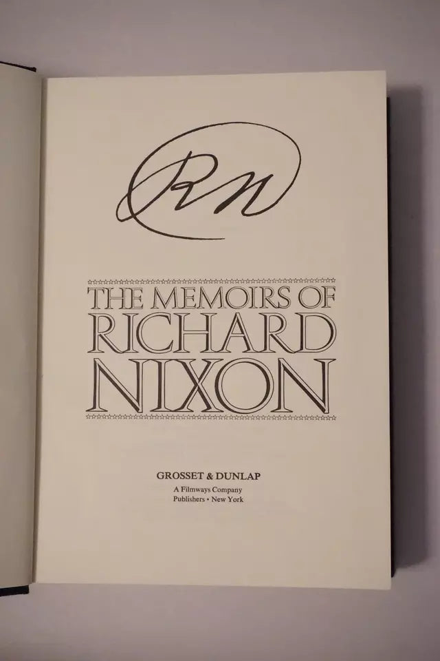 The Memoirs of Richard Nixon 1978 - Signed