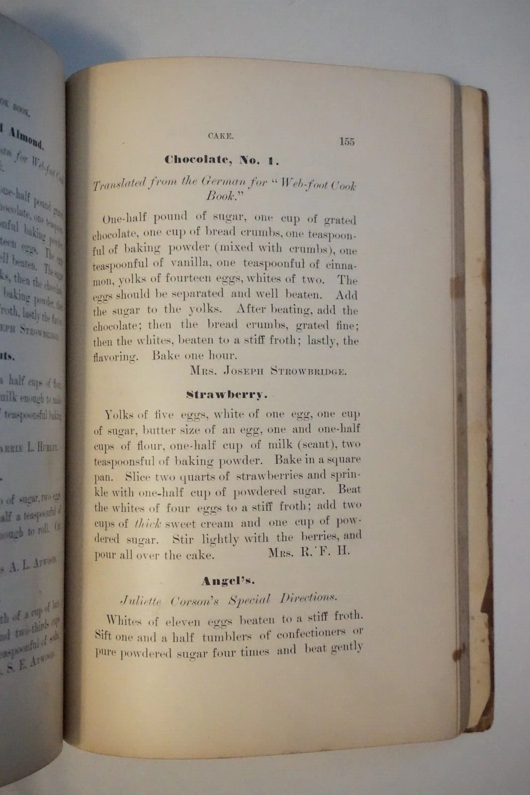 Extremely Rare Copy of The Web-Foot Cook Book 1885 Portland, Oregon