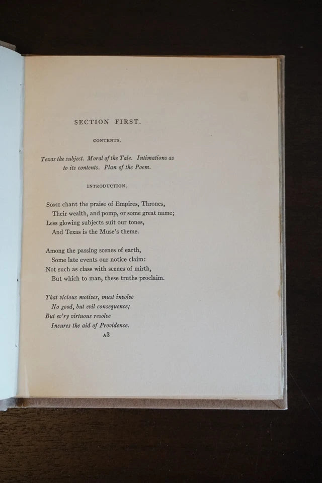 Kerr's Poem on Texas by Hugh Kerr - 1936