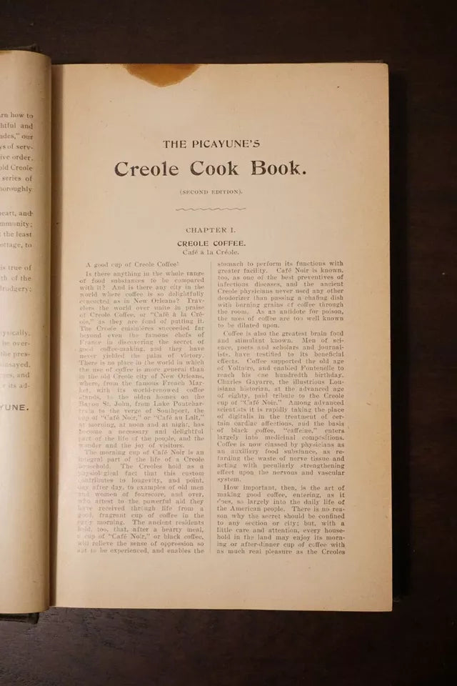 The New Orleans Picayune Creole Cook Book - 2nd Edition - 1901