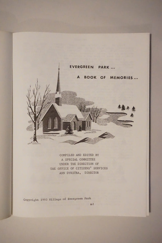 Evergreen Park, Illinois Centennial Celebration Book 1993 Softcover