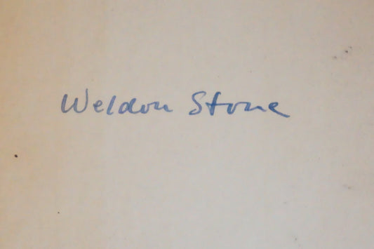 Devil Take a Whittler by Weldon Stone 1948 Signed HC DJ