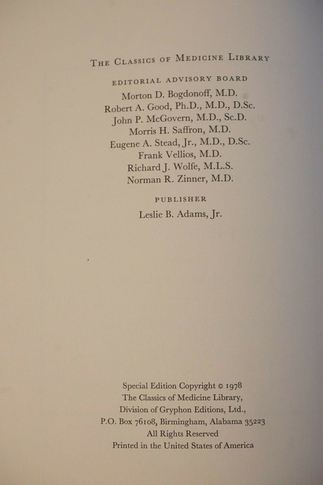 The Causes and Effects of the Variolae Vaccine by Edward Jenner 1978 Leather