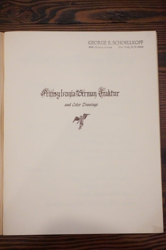 Pennsylvania German Fraktur Color Drawings 1969 Landis Valley Catalog