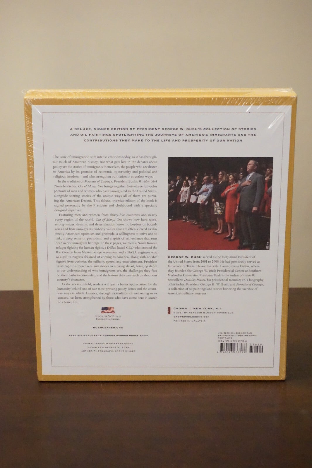 Out Of Many, One by George W. Bush 2021 Signed Deluxe Edition - New