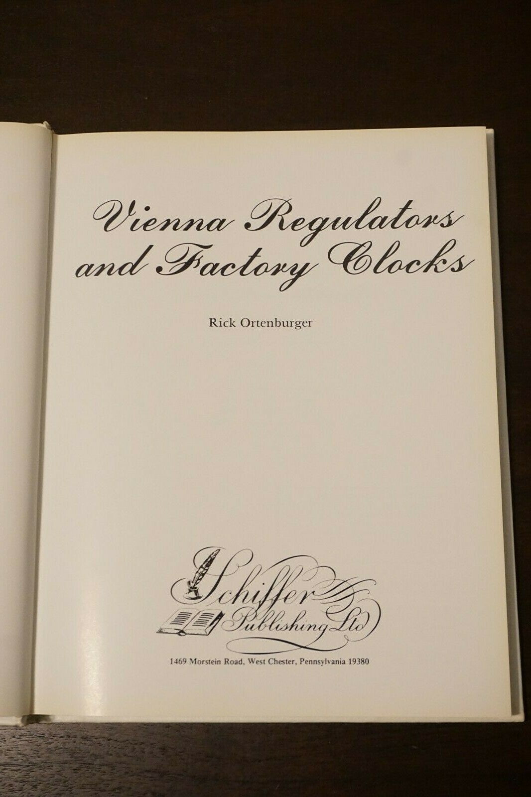 Vienna Regulators and Factory Clocks by Rick Ortenburger 1990 HC DJ