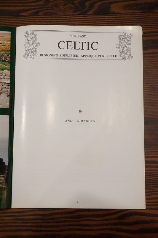 Sew Easy Celtic Angela Madden First Edition 1993 Applique Quilting Pattern Book