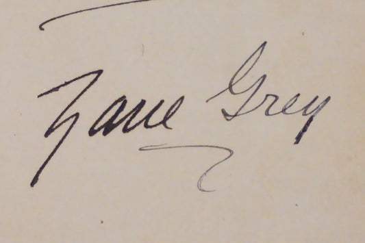 Tales of Lonely Trails by Zane Grey 1922 Signed 1st Edition
