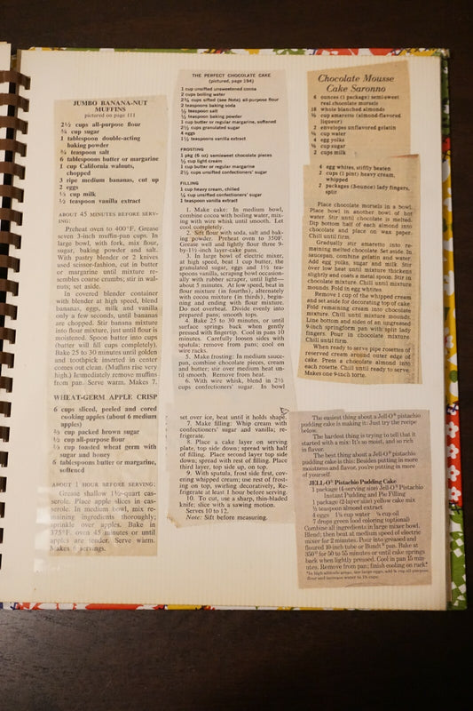 Collection of Approximately 75 Vintage Clipped Recipes