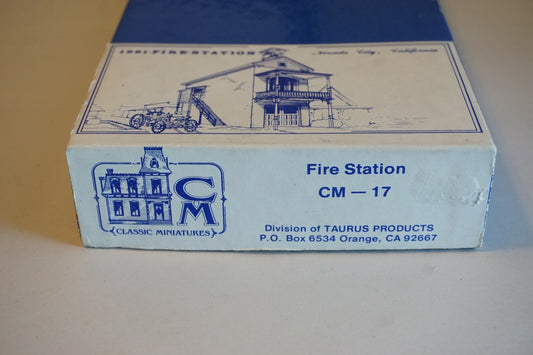HO Scale Classic Miniatures Fire Station Craftsman Kit #CM-17