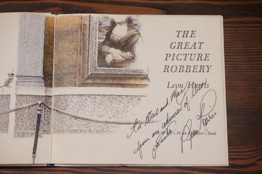 The Great Picture Robbery Leon Harris SIGNED 1967 UK First Edition