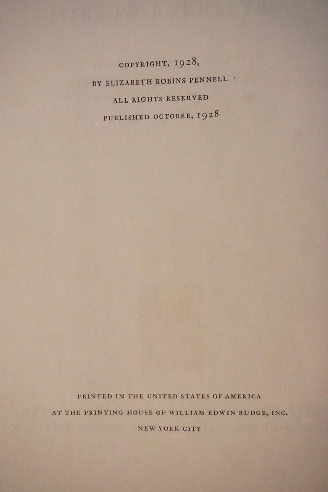 Catalogue of The Etchings of Joseph Pennell by Louis Wuerth 1928 - Limited Edition