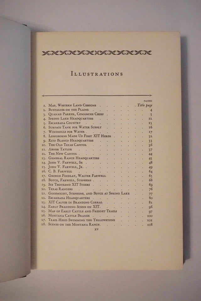 The XIT Ranch of Texas by J. Evetts Haley 1929