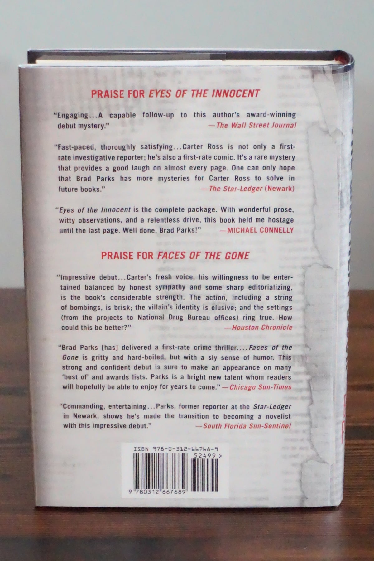 The Girl Next Door by Brad Parks 2012 First Edition Hardcover Carter Ross