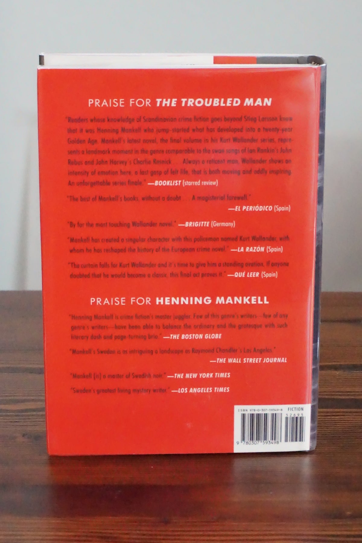 The Troubled Man by Henning Mankell 2011 Signed First Edition Wallander HC