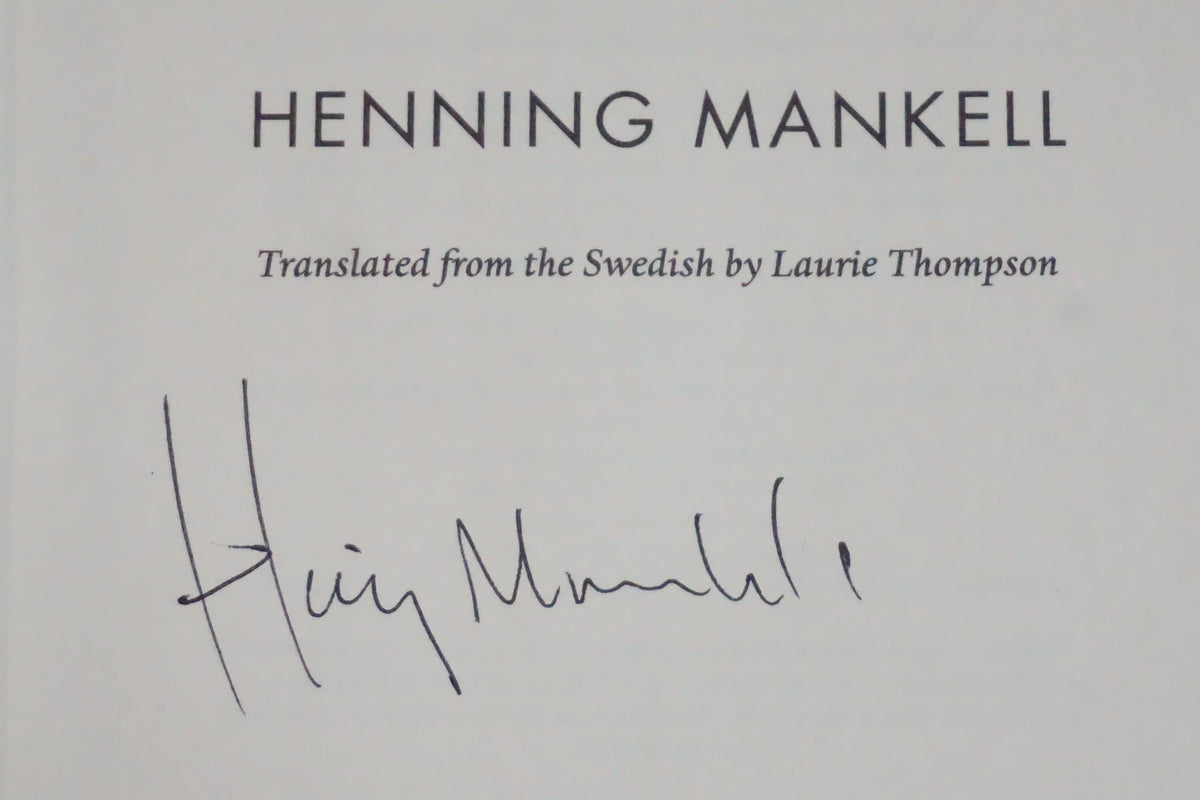 The Troubled Man by Henning Mankell 2011 Signed First Edition Wallander HC