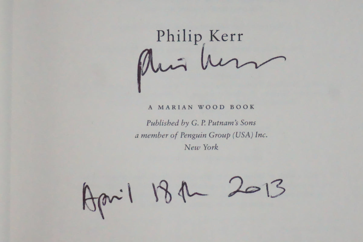 A Man Without Breath by Philip Kerr 2013 Signed First Edition Bernie Gunther