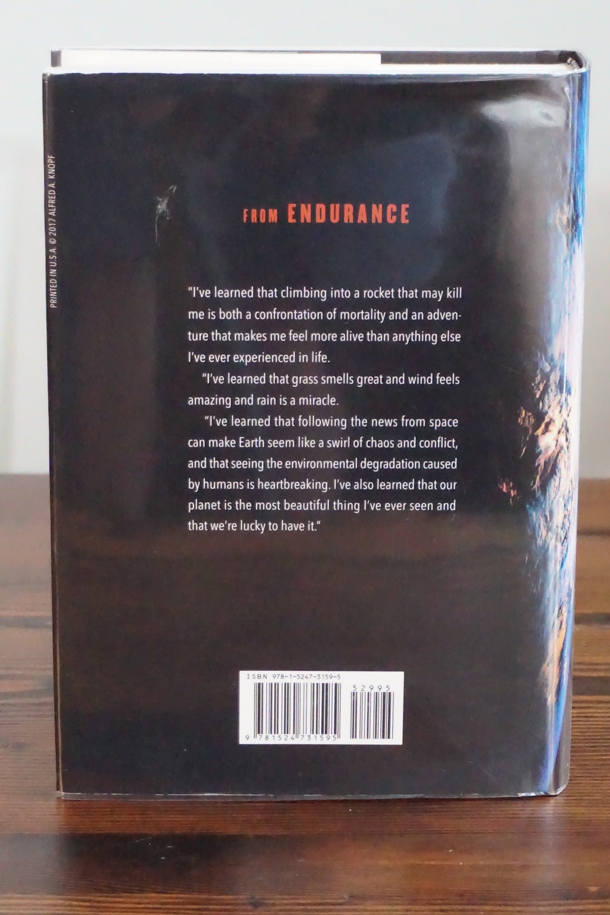Endurance by Scott Kelly 2017 Signed First Edition Hardcover COA Astronaut