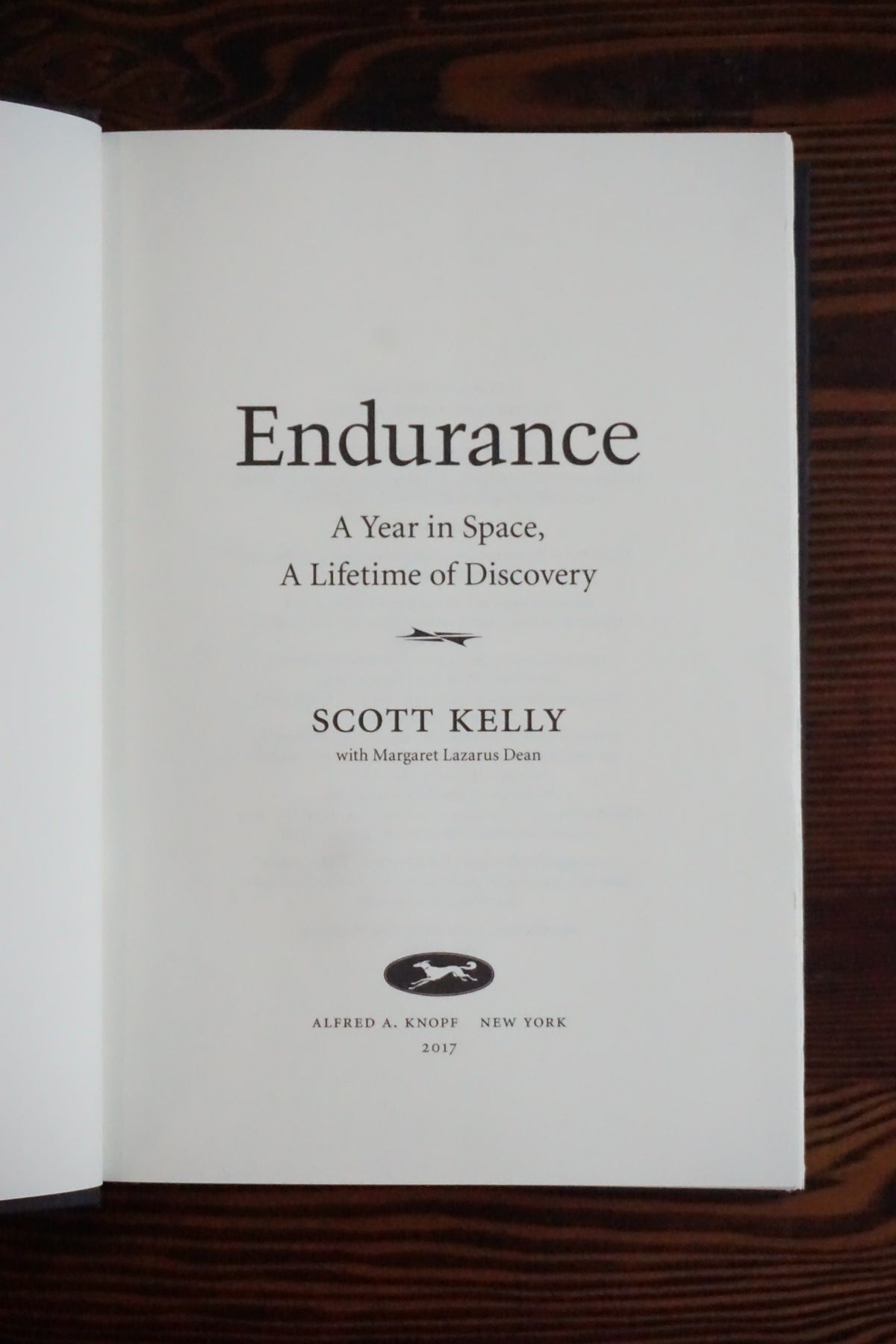 Endurance by Scott Kelly 2017 Signed First Edition Hardcover COA Astronaut